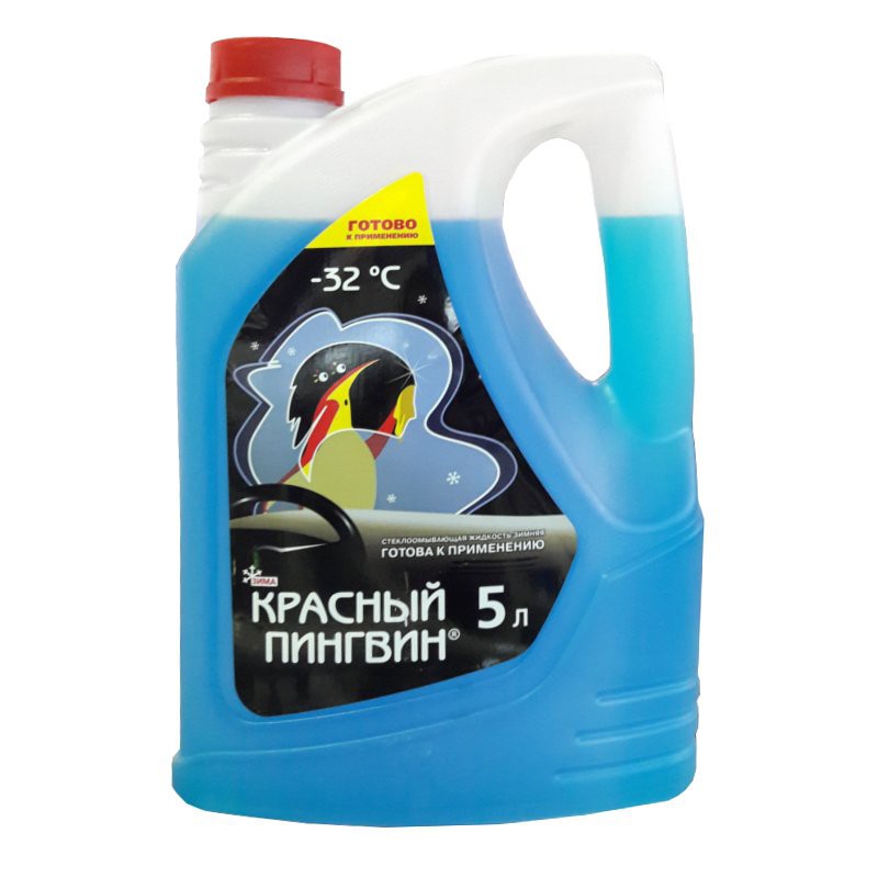 Красный пингвин. Жидкость для омывания стекол до -22 С (канистра 5 л) (Россия)