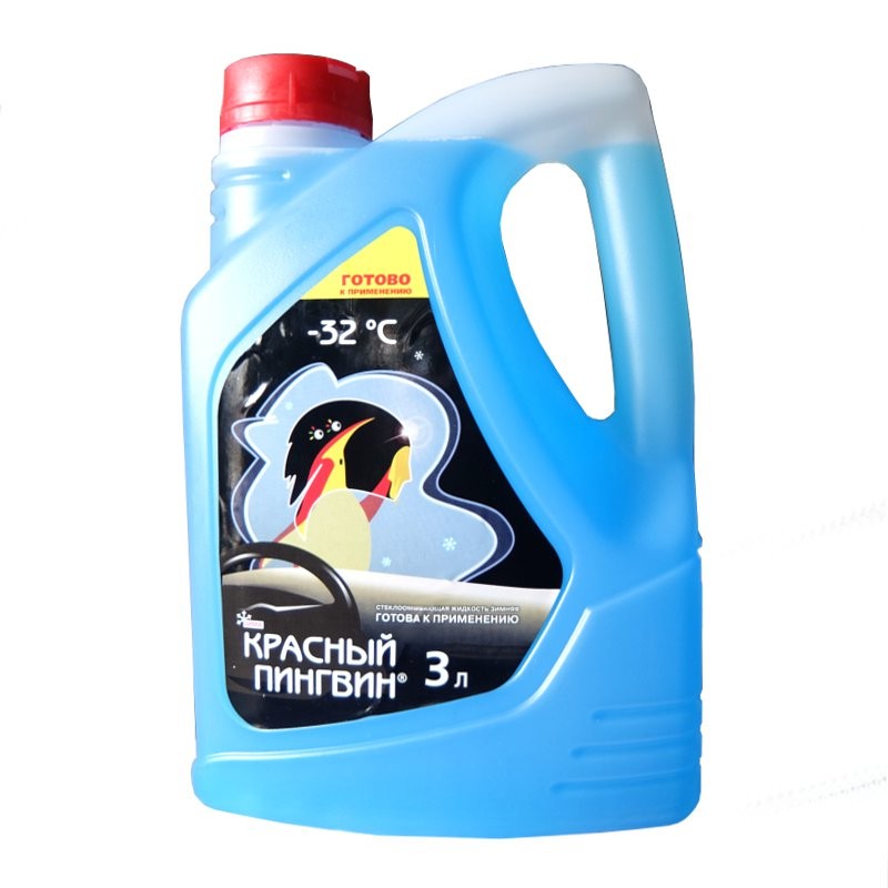 Красный пингвин. Жидкость для омывания стекол до -50 С (канистра 1 л) (Россия)