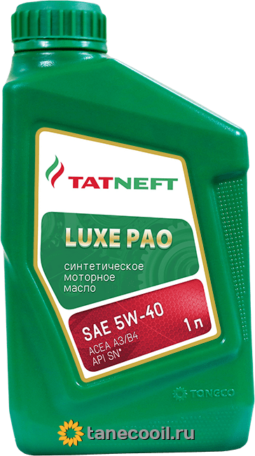 Масло моторное Татнефть LUXE PAO SAE 5W-40 1 литр